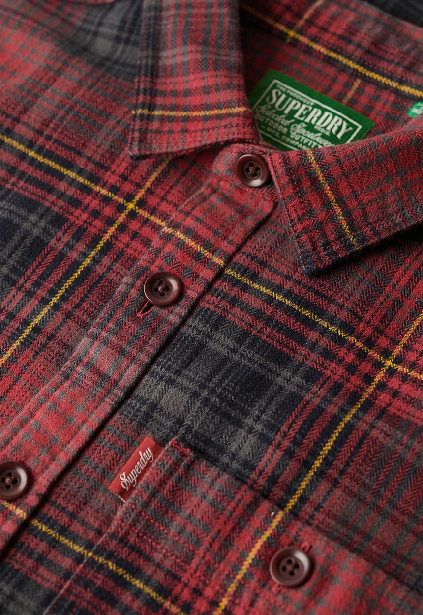 Superdry. - Vintage Check Overshirt - Boseman Check Red