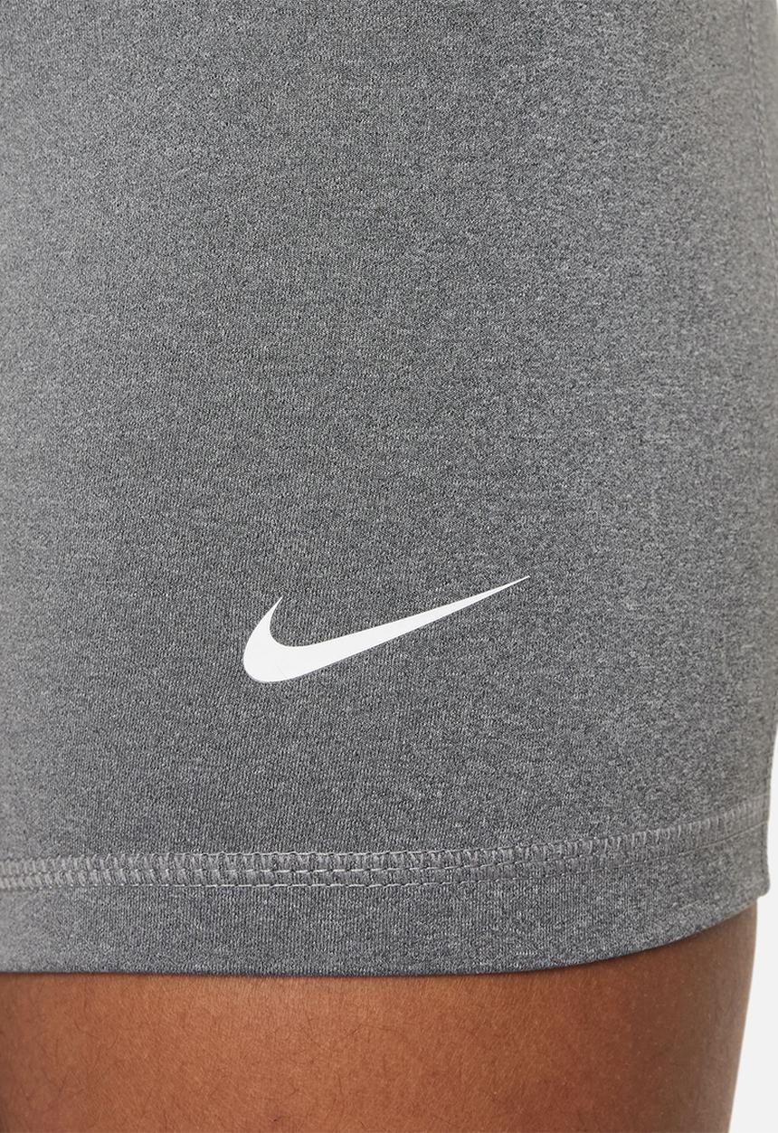 Nike - Girls Np Dri-fit 3ln Short - Carbon Heather/White