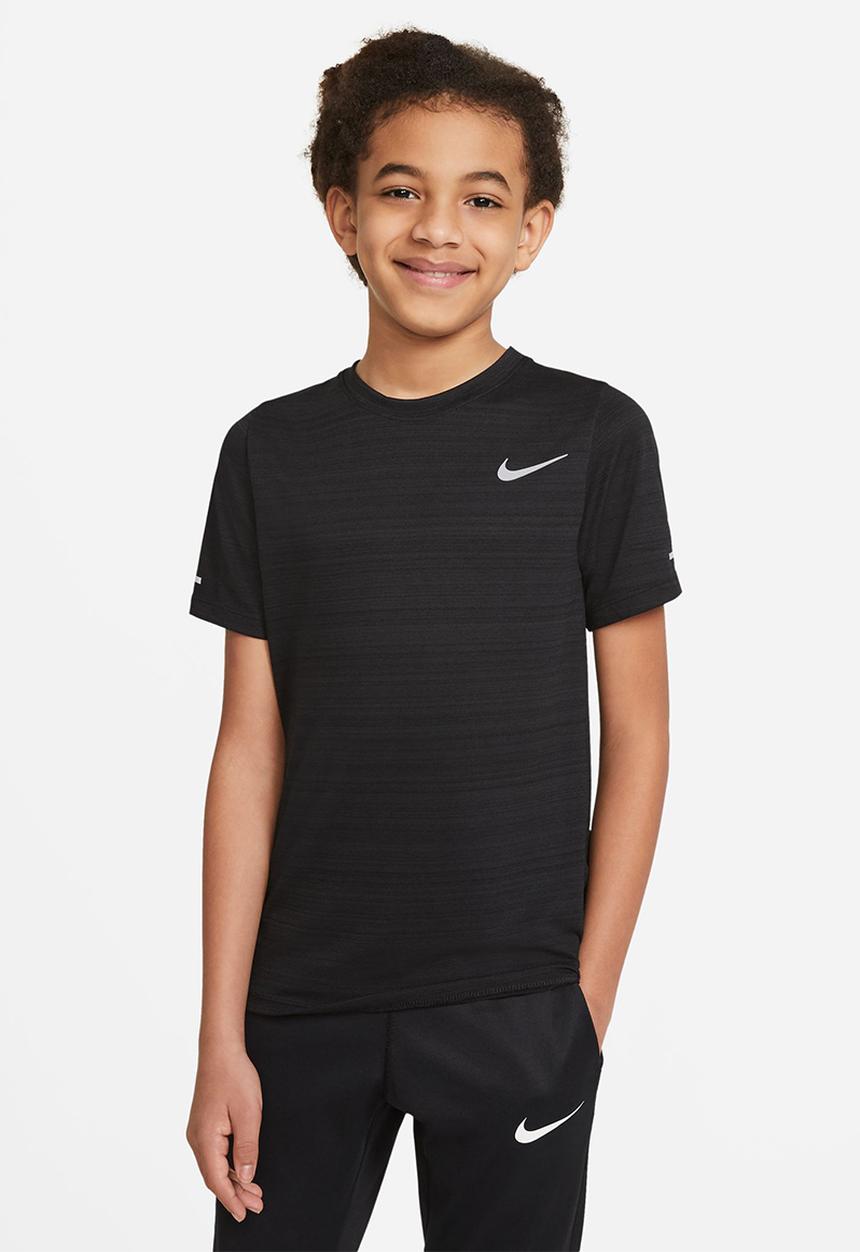 Nike - Boys Nike Dri-fit Short sleeve Miler top - Black