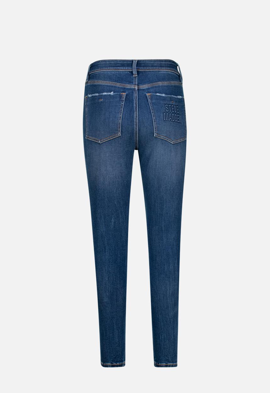 Steve Madden - Zoe Contour Curvy Dark Wash Skinny - Dark Blue