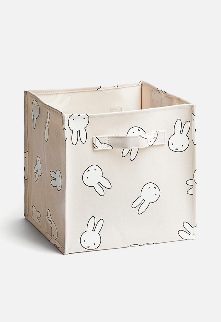 H&M - Printed storage basket - light greige/miffy