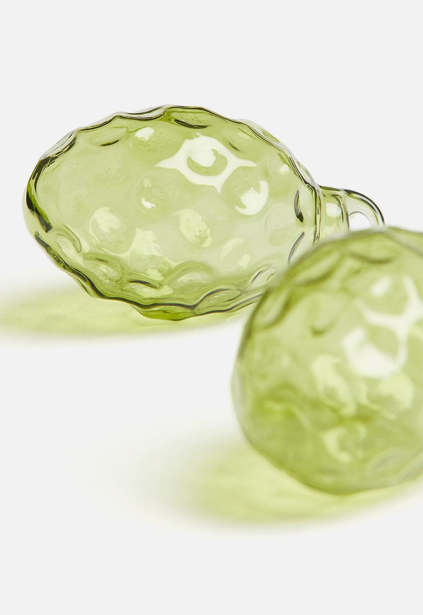 H&M - 2-Pack glass easter decorations - lime green