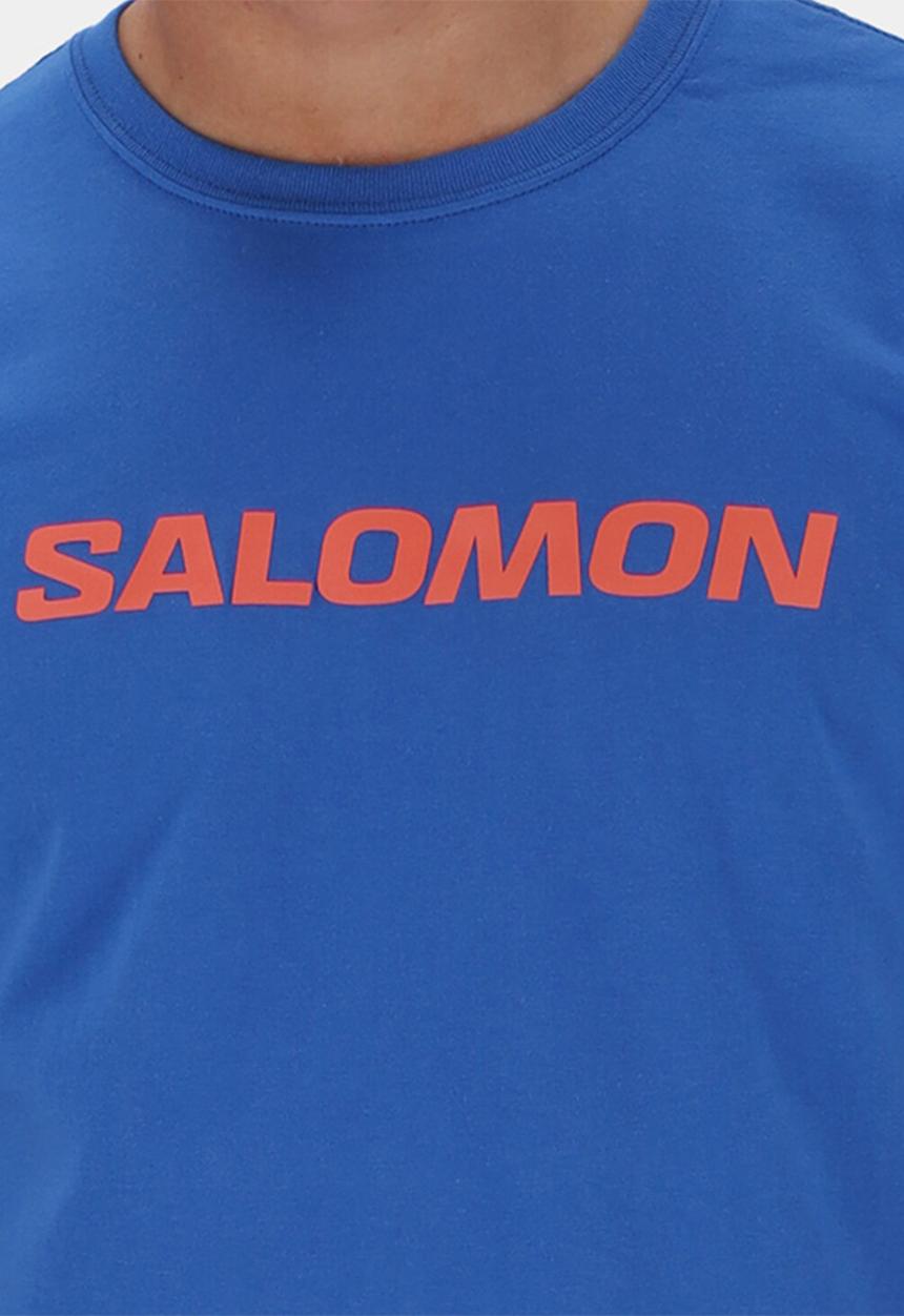 Salomon - Core logo ss tee - glowing blue