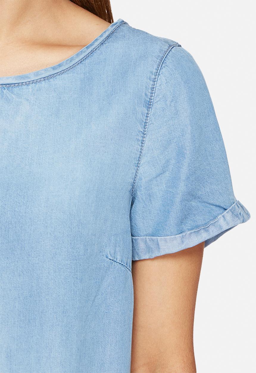 New Look - Denim longline tee