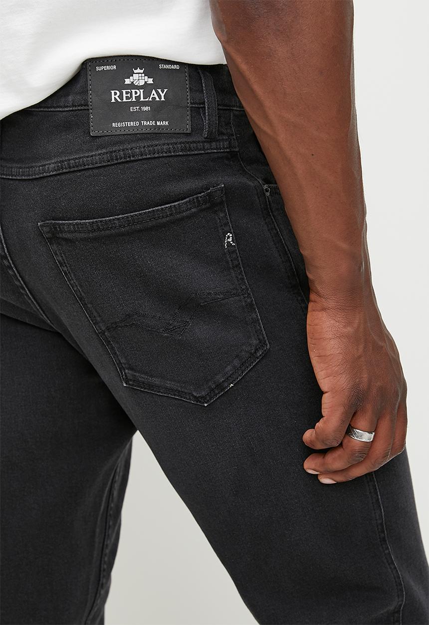 Replay - Sandot jeans - black delave