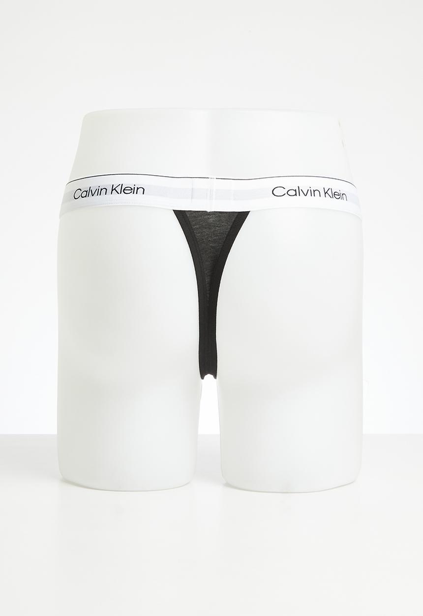 Calvin Klein - Thong 3 Pack - Black, Black, Black