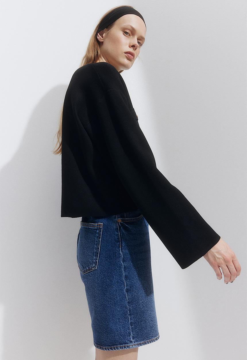 H&M - Pocket-detail cardigan - black