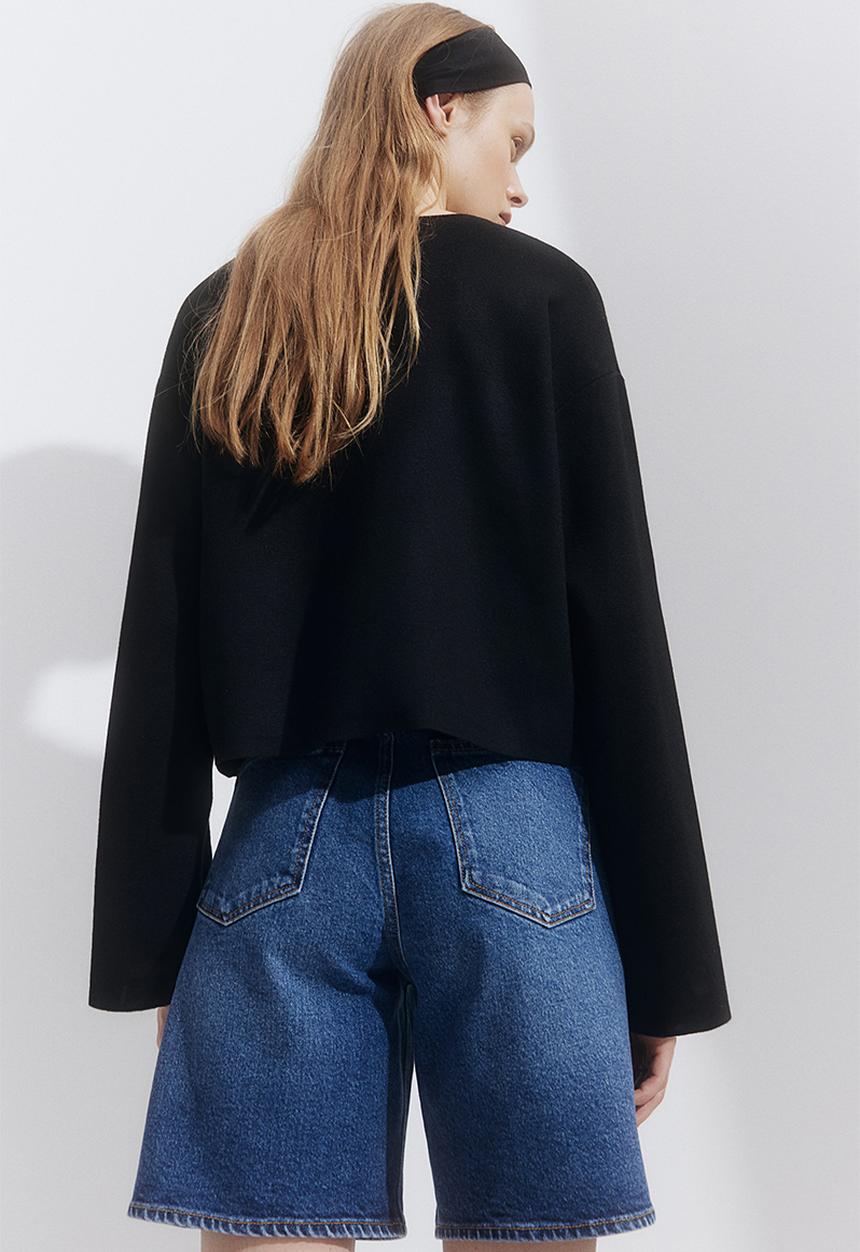 H&M - Pocket-detail cardigan - black