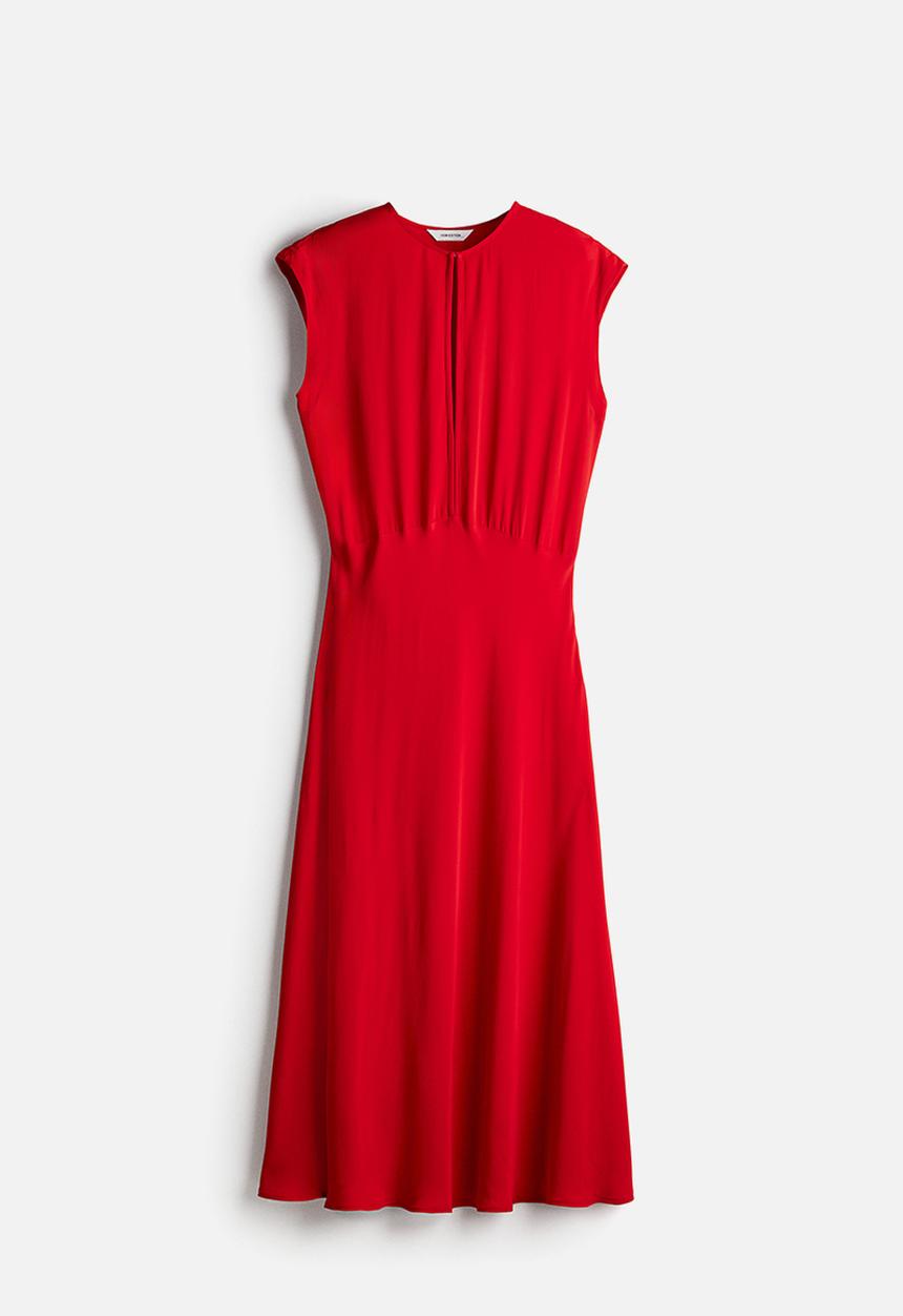 H&M - Circular-skirt dress - red