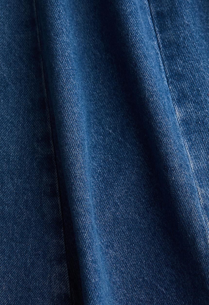 H&M - A-line denim skirt - denim blue 