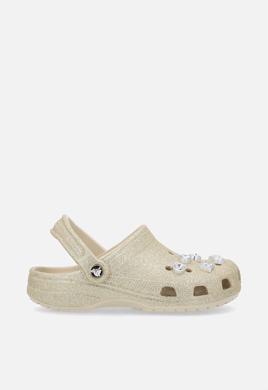 Crocs - Classic Glitter Embellished ClogK - Gold