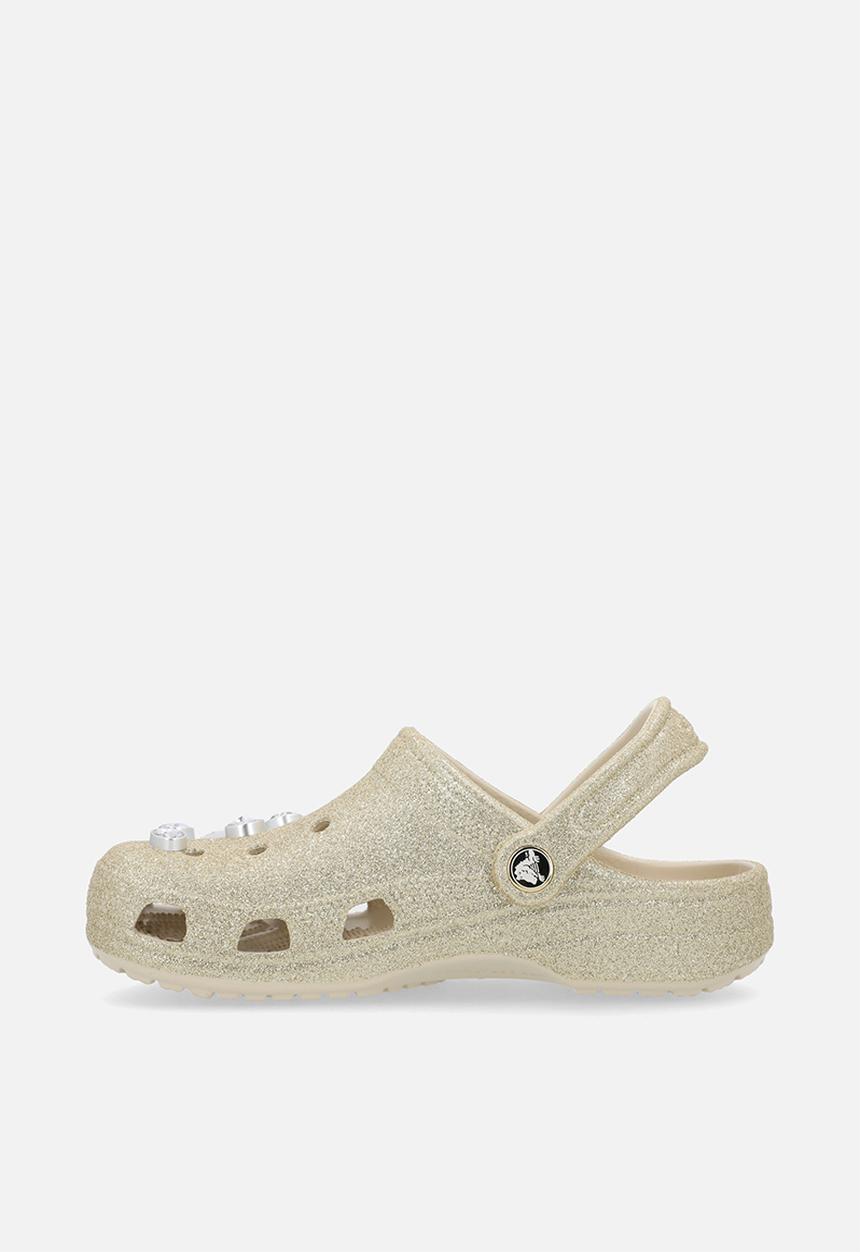 Crocs - Classic Glitter Embellished ClogK - Gold