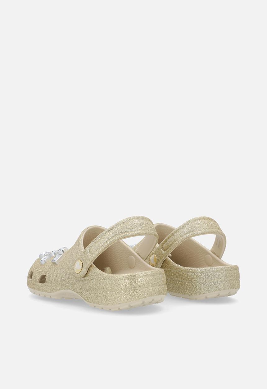 Crocs - Classic Glitter Embellished ClogK - Gold