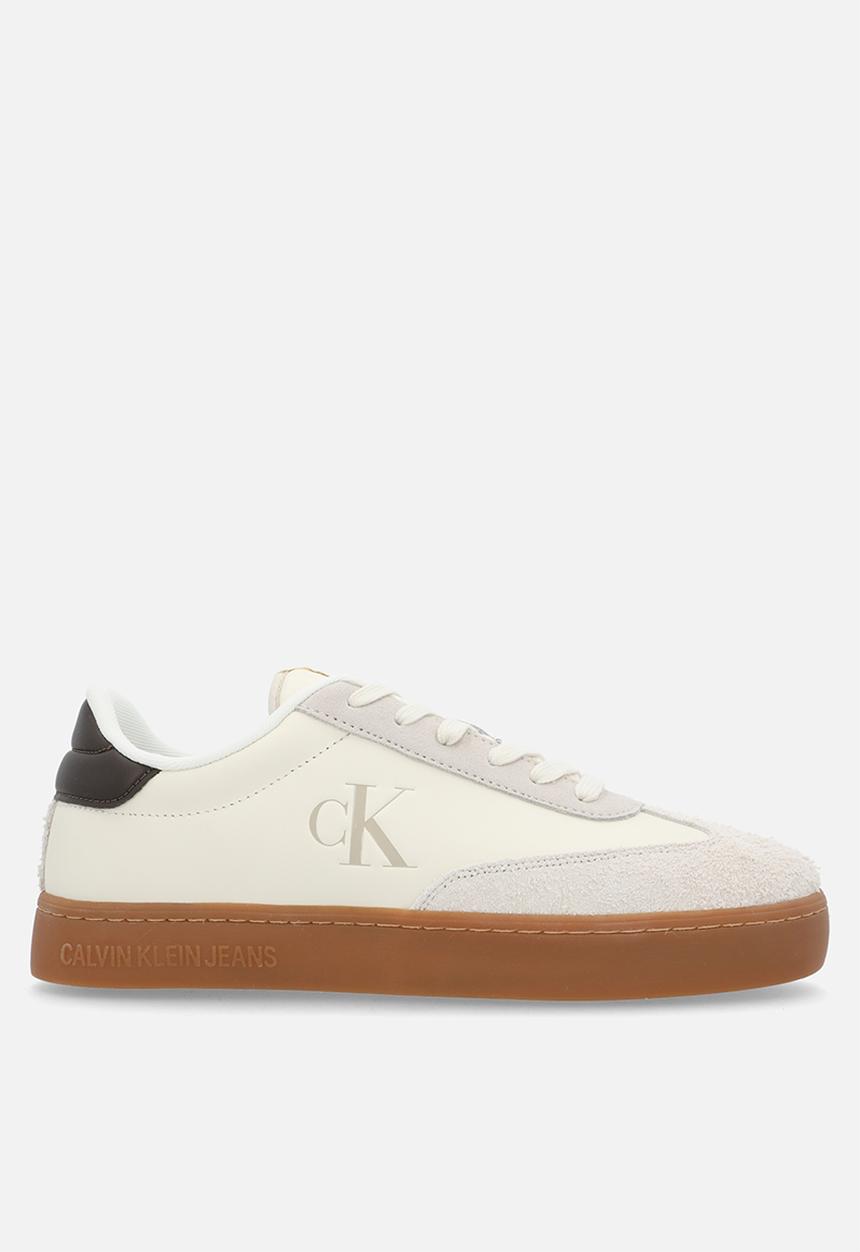 Calvin Klein - Classic cup low lace up lth fad - Creamy White/Eggshell