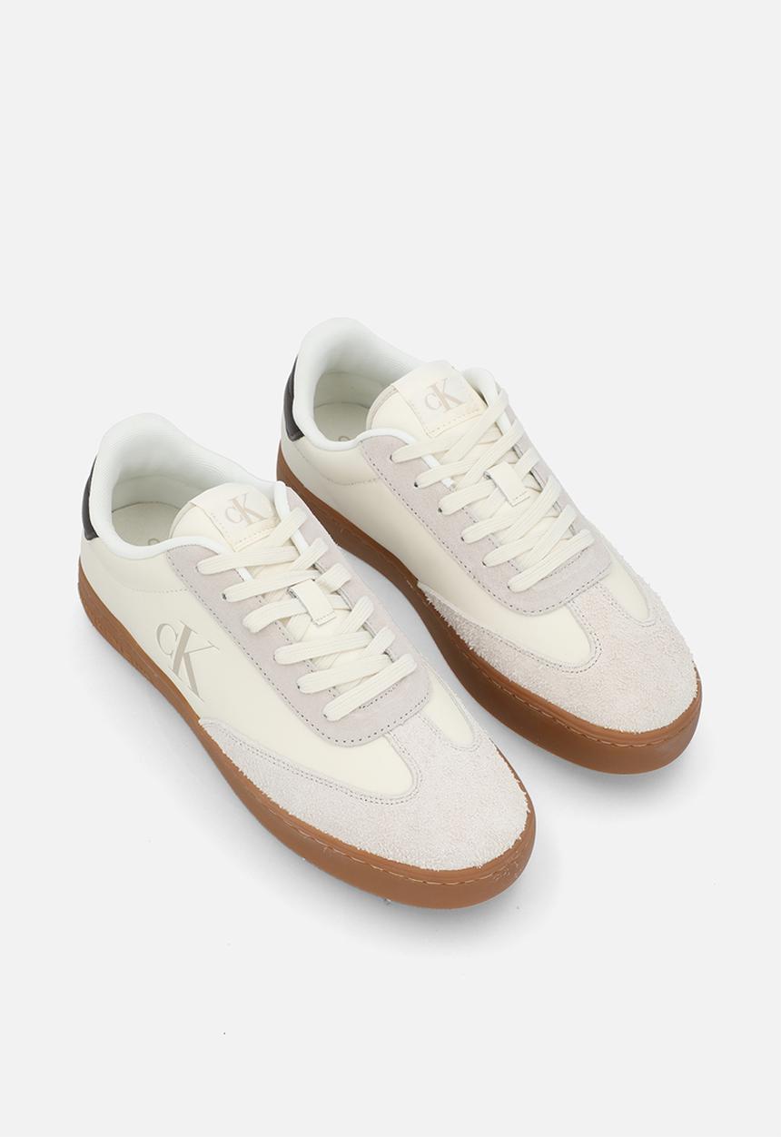 Calvin Klein - Classic cup low lace up lth fad - Creamy White/Eggshell
