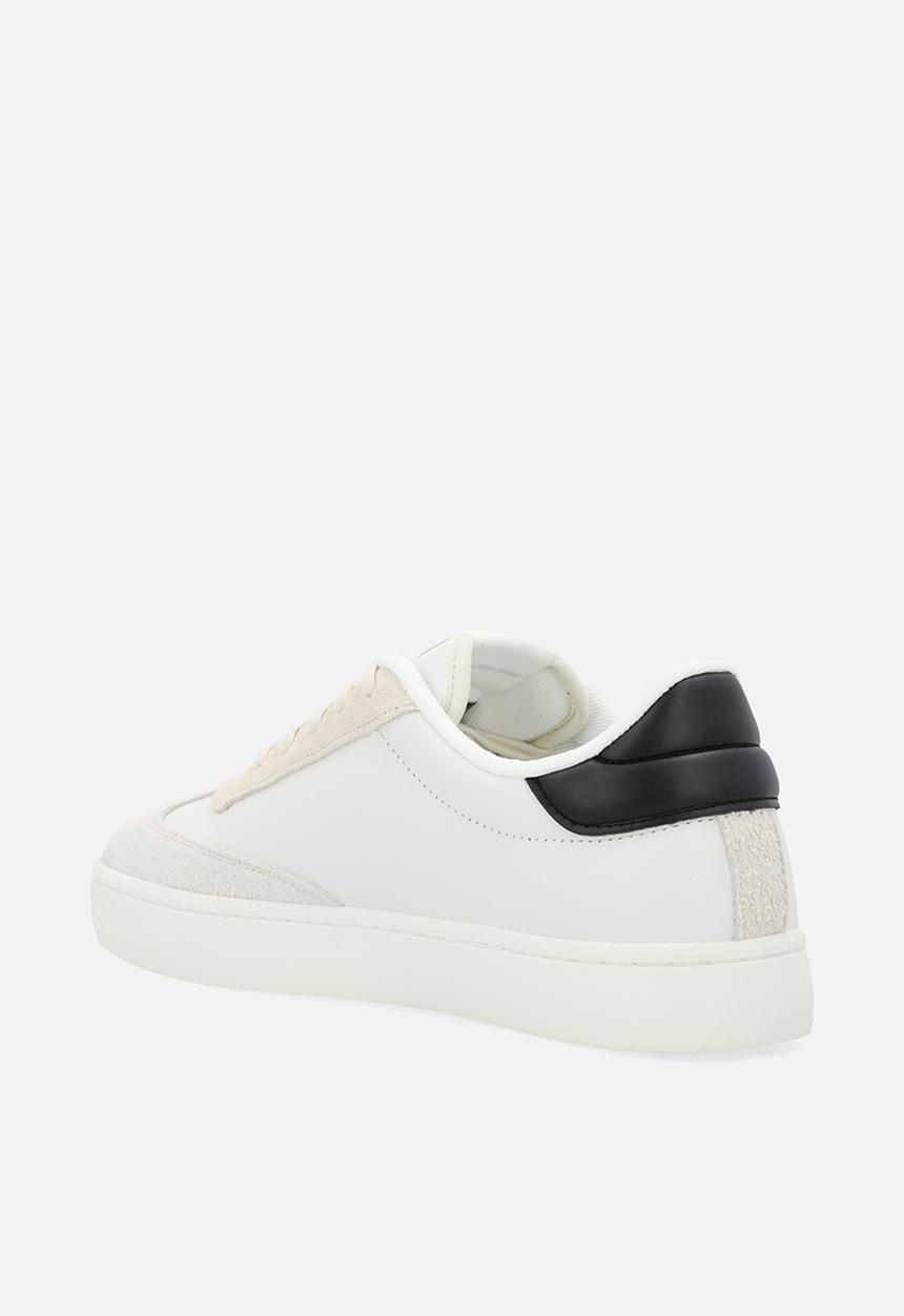 Calvin Klein - Classic cup low lace up lth fad - b white/creamy white/ck black