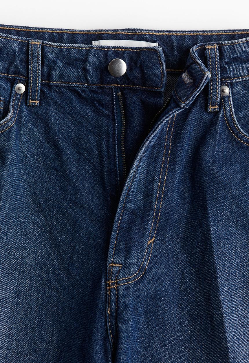 H&M - Crease-leg jeans - dark denim blue