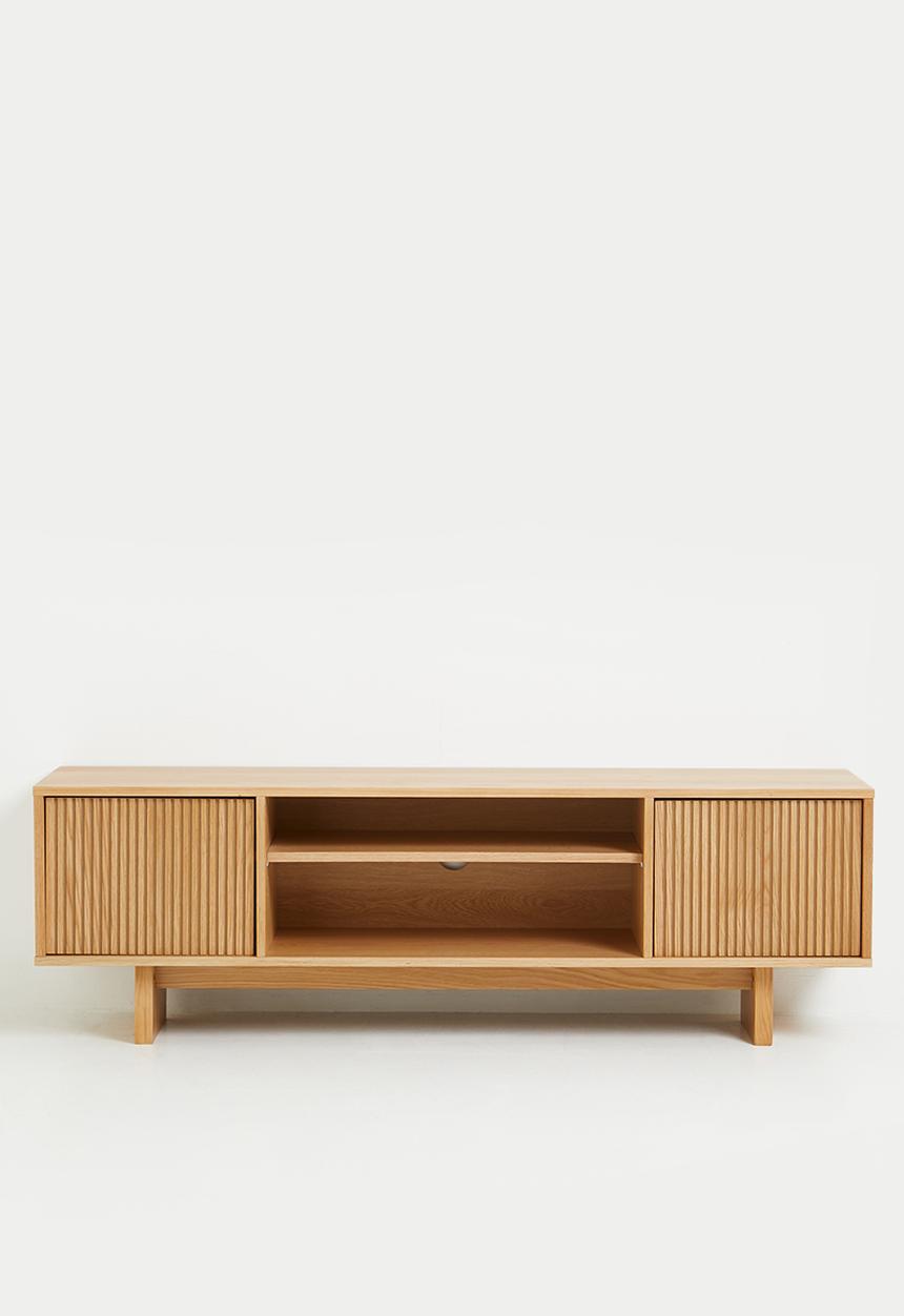 Sixth Floor - Groove TV-table - Oak Veneer
