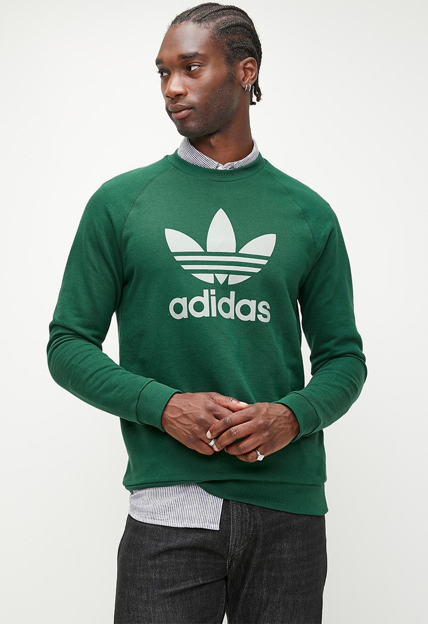 adidas Originals - Trefoiloil Crew   Cgreen - Green