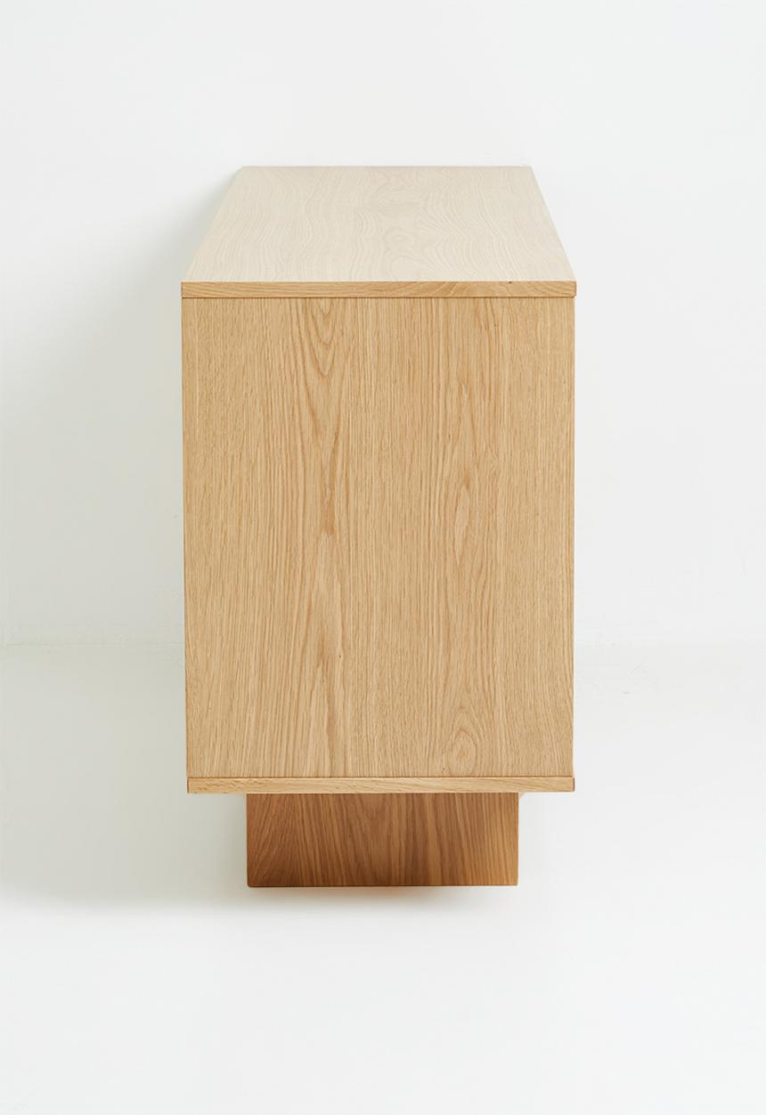 Sixth Floor - Groove sideboard 3 door - Oak Veneer