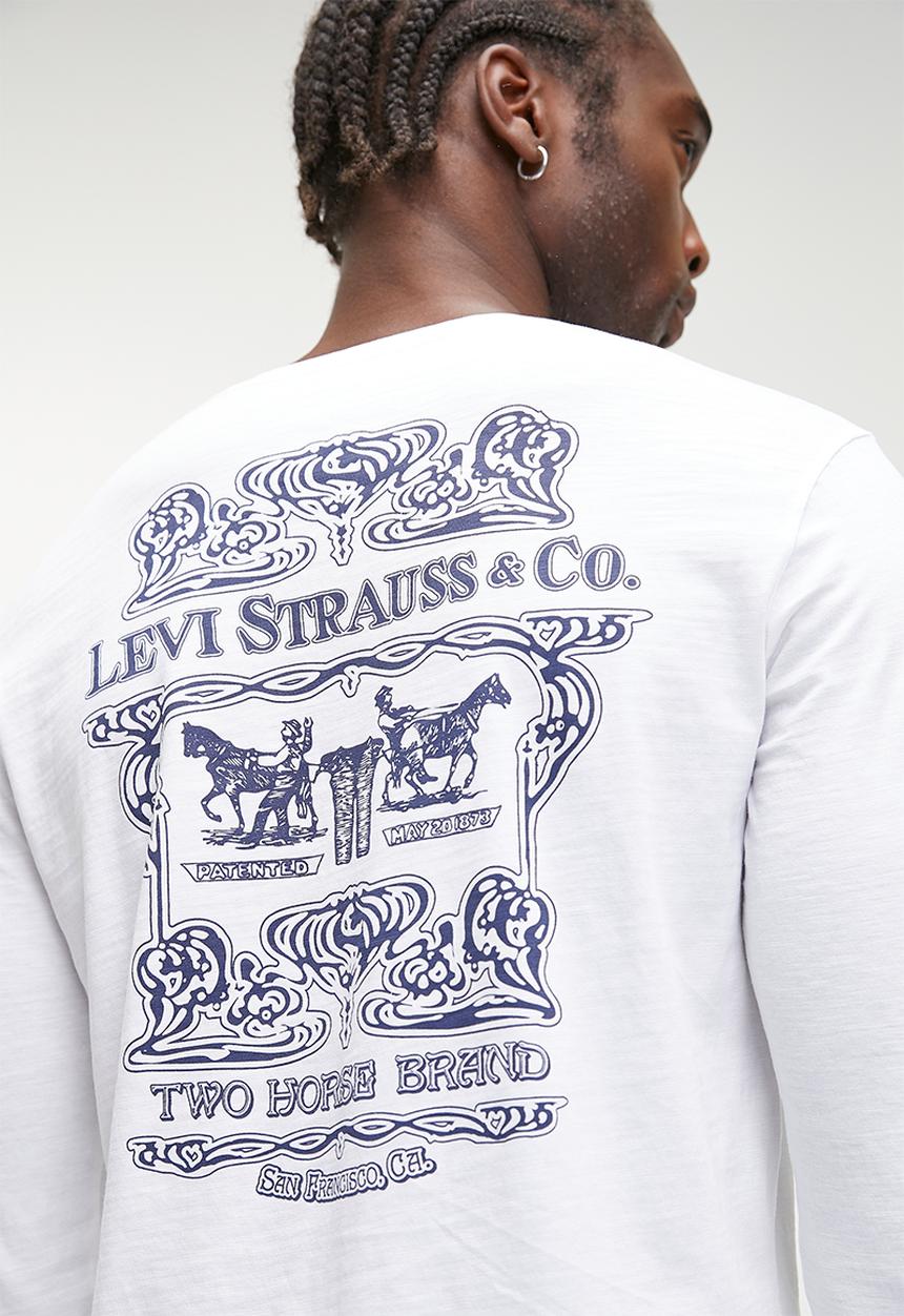 Levi’s® - RELAXED LS GRAPHIC TEE ARCHIVAL WHITE +