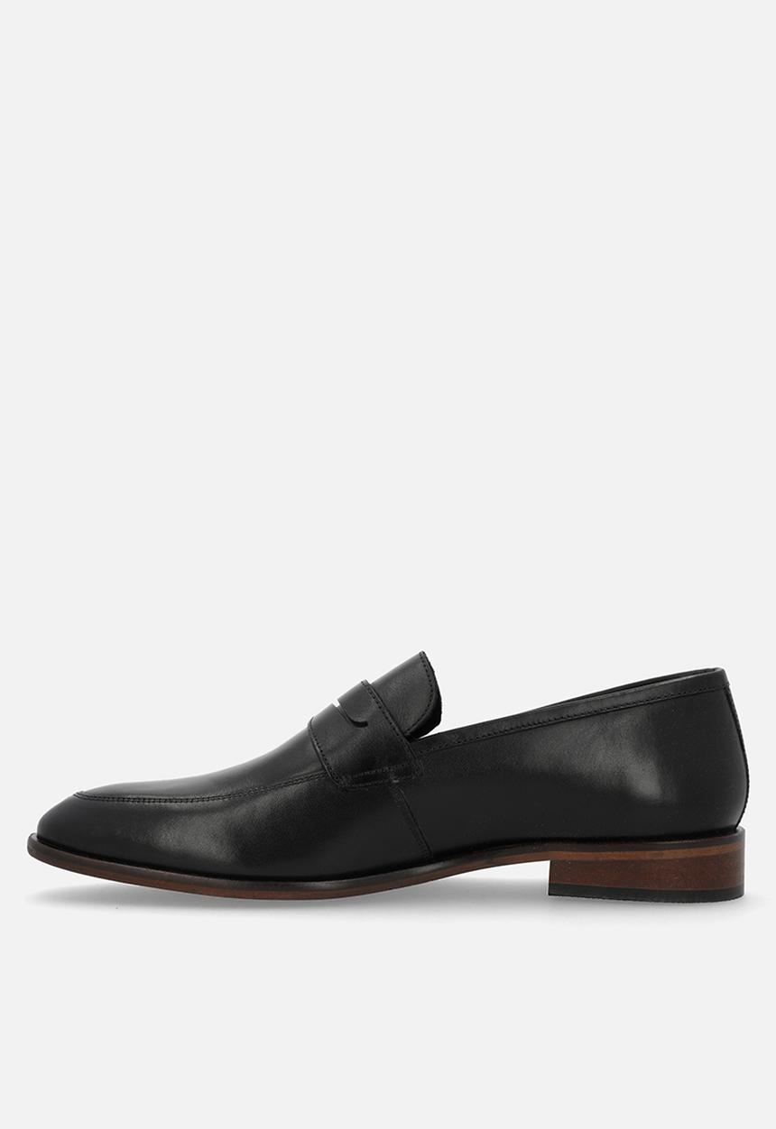 Hush Puppies - George - Black leather