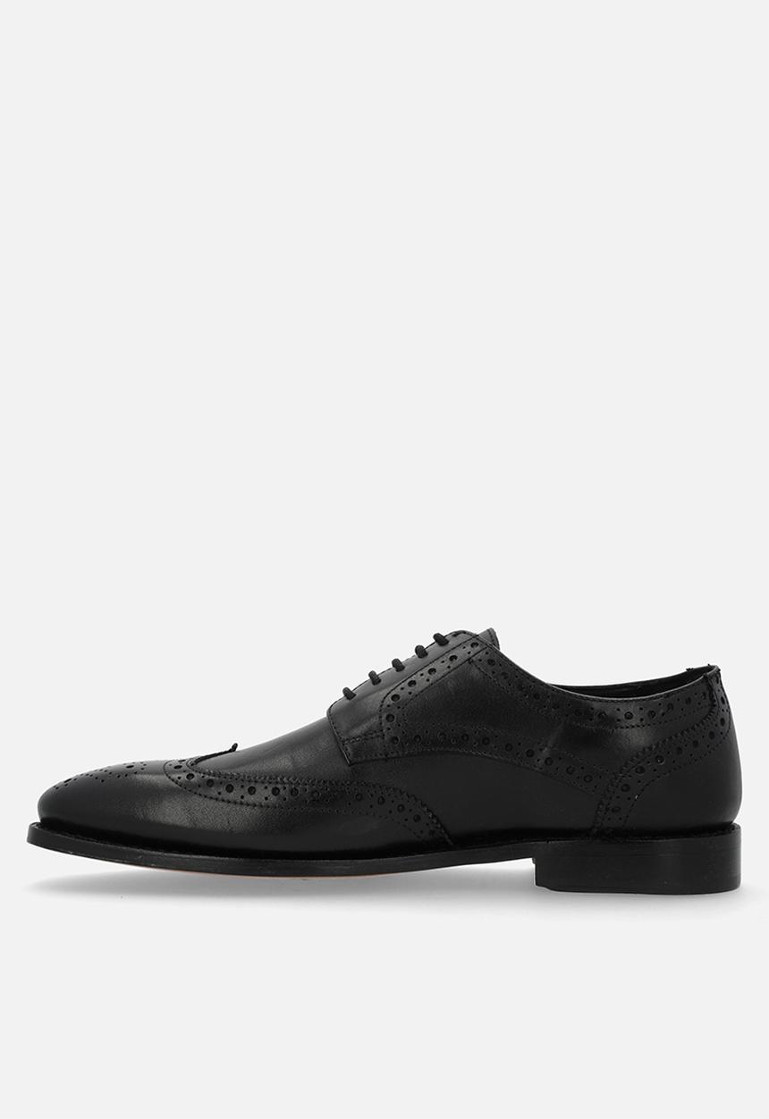 Hush Puppies - Wesley - Black leather