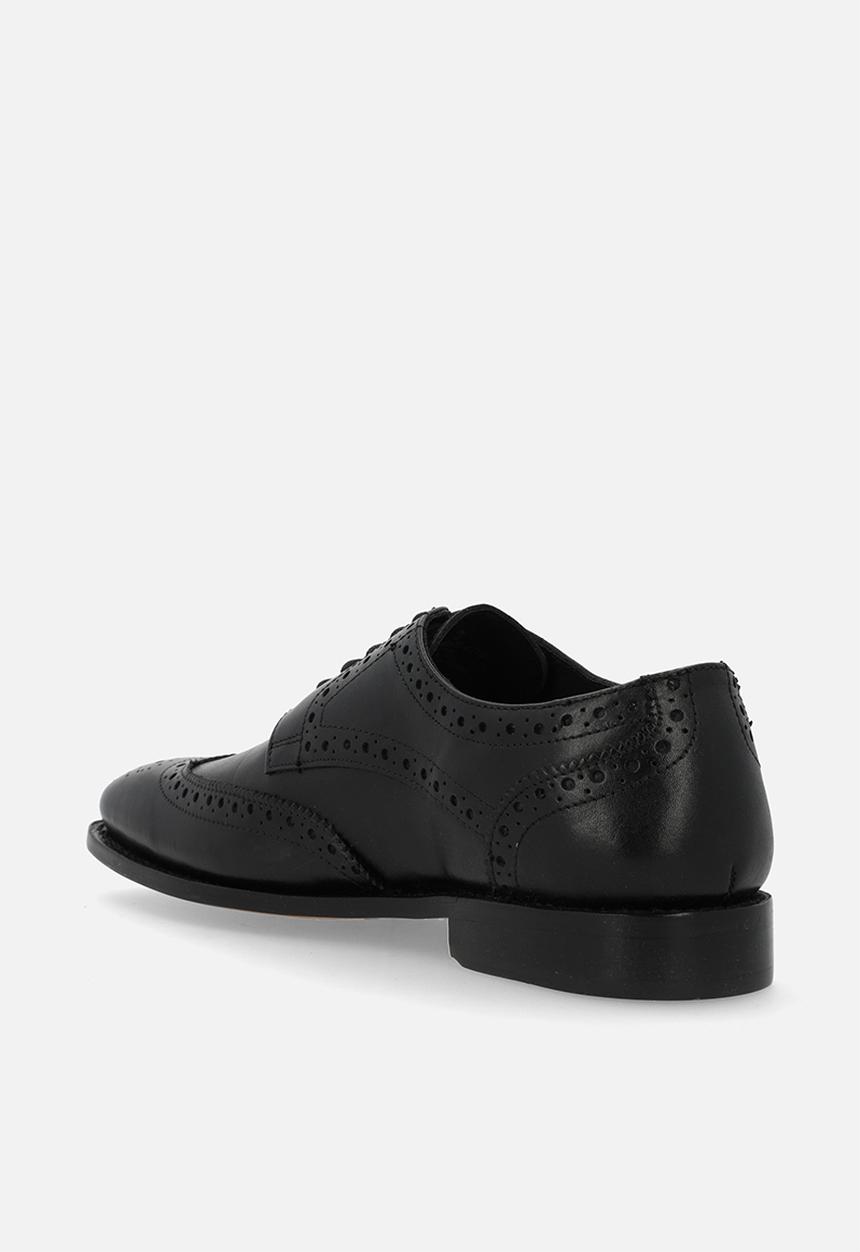 Hush Puppies - Wesley - Black leather