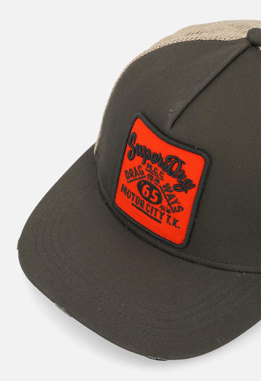 Superdry. - Mesh Trucker Cap - Fatigue Green