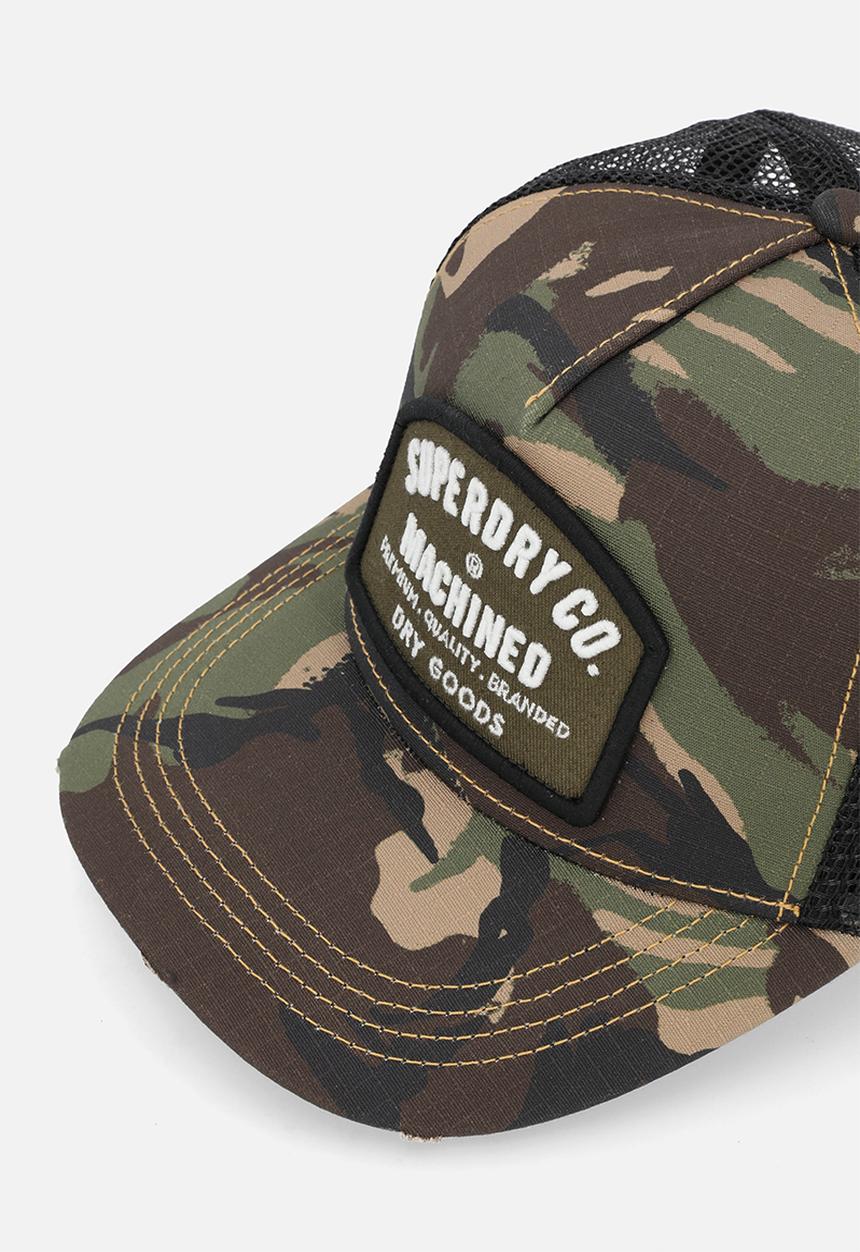 Superdry. - Dirt Road Trucker Cap - Army Camo