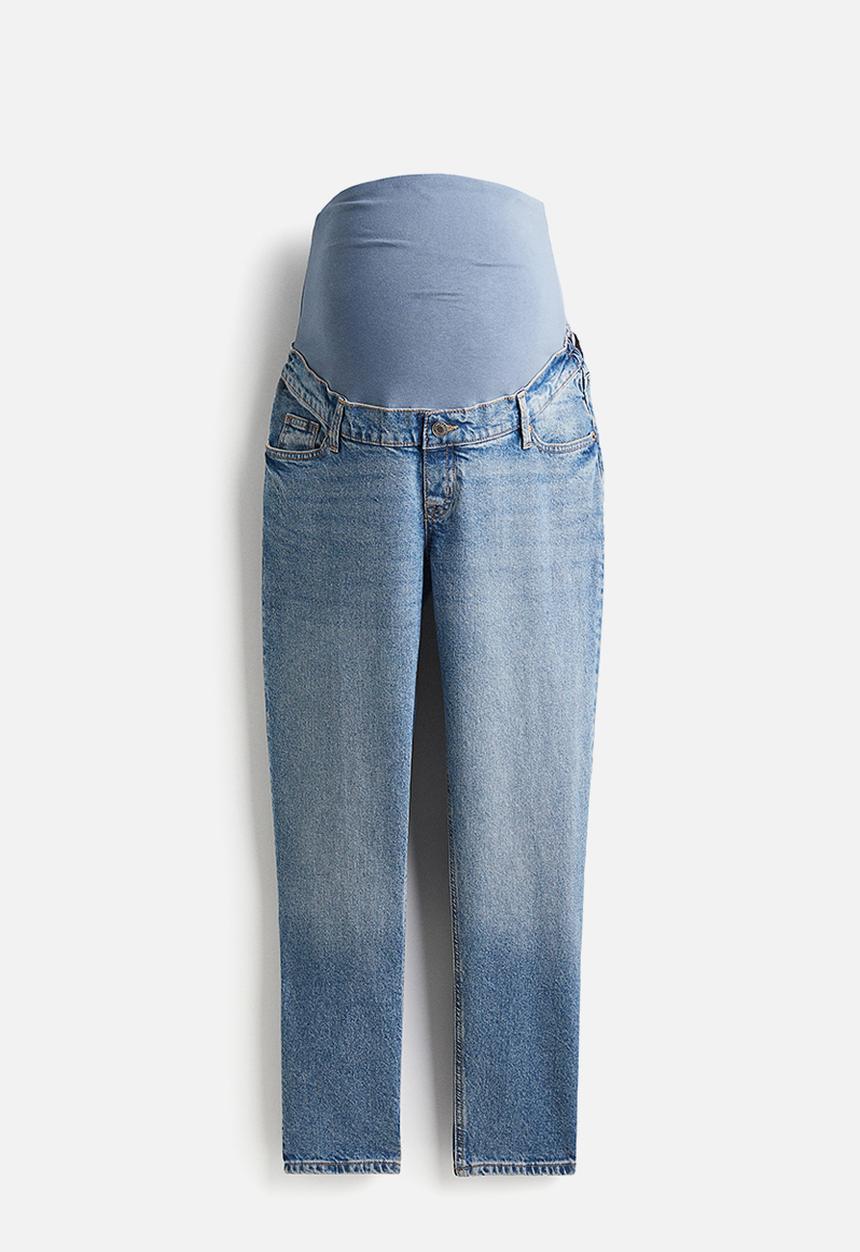 H&M - Mama slim mom ankle jeans - light denim blue 