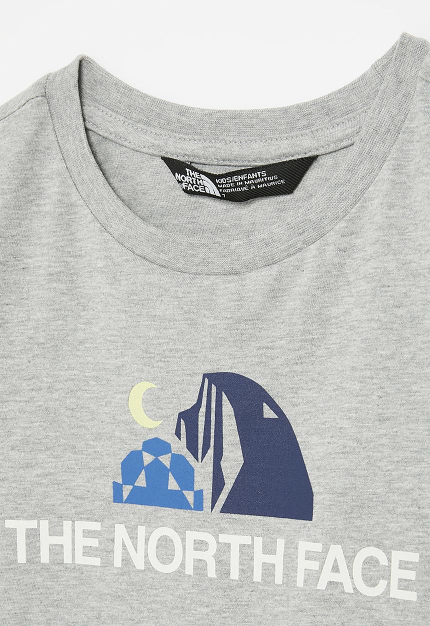 The North Face - Kid  Graphic S/S Tee- Light Grey Heather