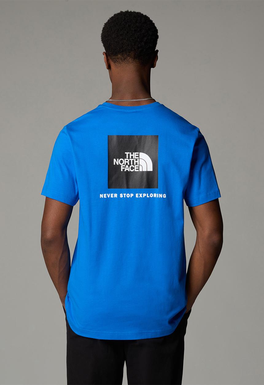 The North Face - Short sleeve Box Nse Tee - Hero Blue-Tnf Black