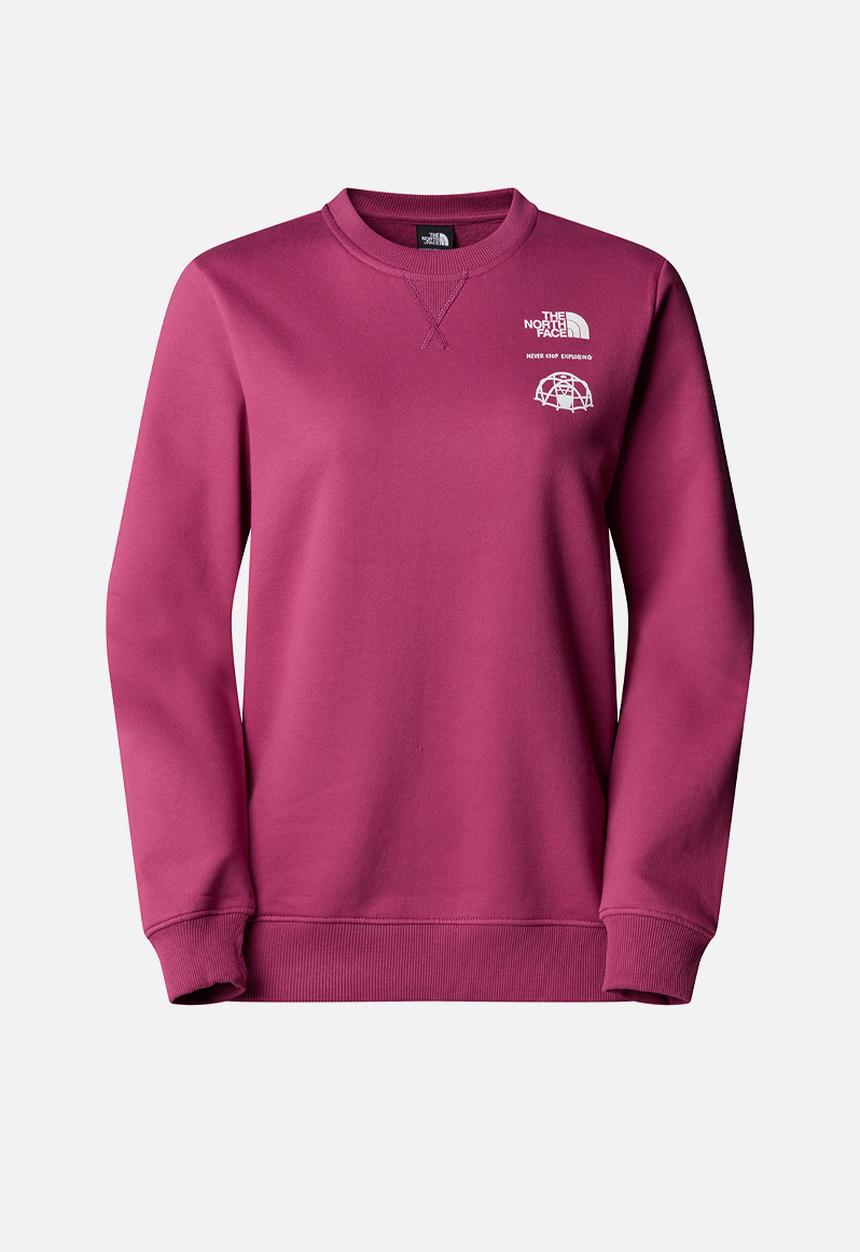 The North Face - W Outdoor Graphic Crew - Berry