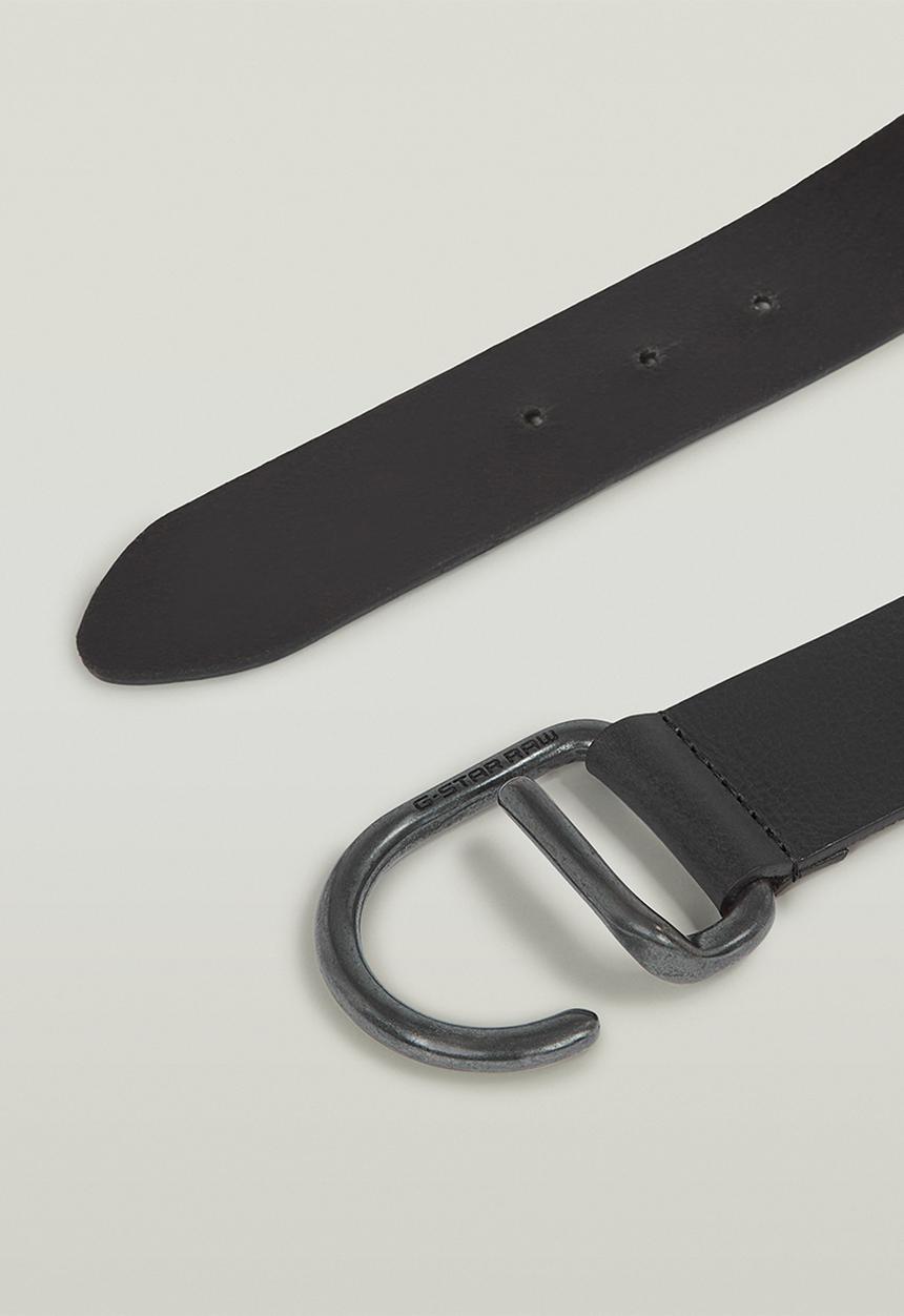 G-STAR - Vintage Buckle Belt - Black Metal/Black