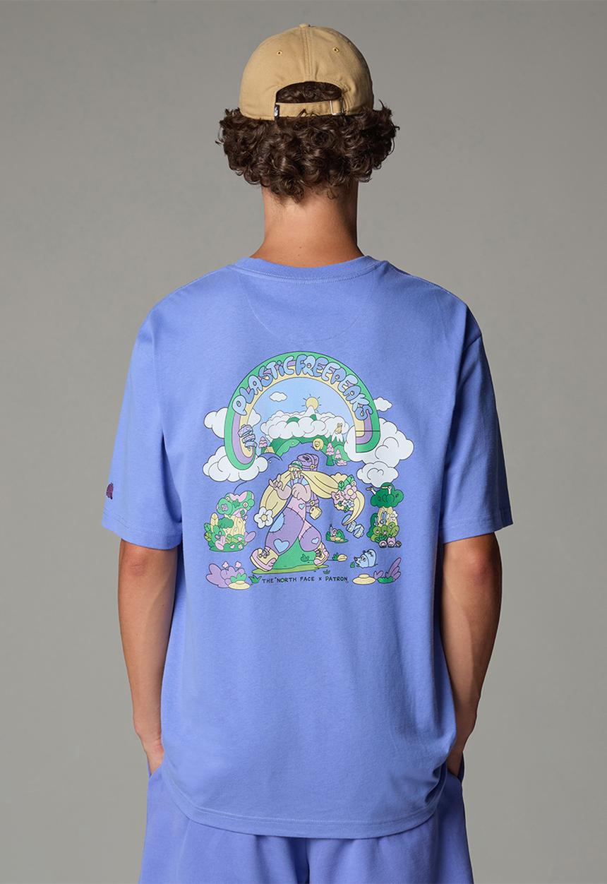 The North Face - Short Sleeve Clean Trails Oversized Tee - Virtual Blue