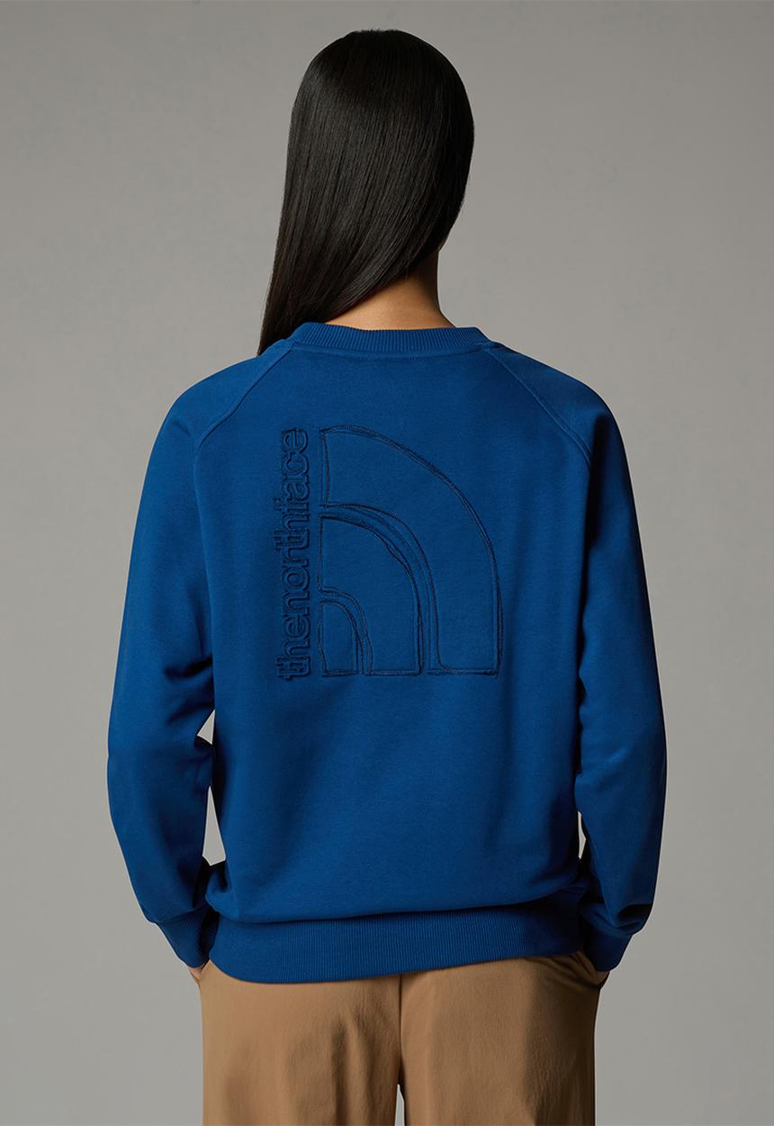 The North Face - W Logo Relaxed Crew - Blue