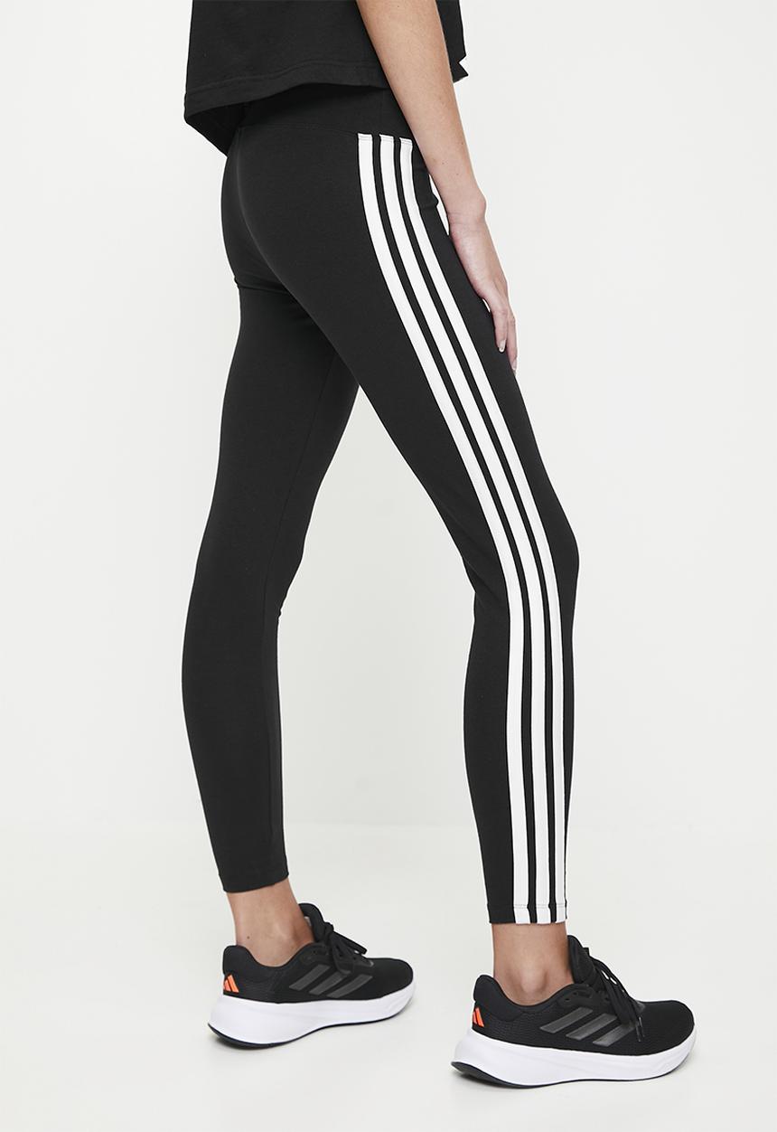 adidas Performance - Tri bar 3 Stripe legging - Black/White