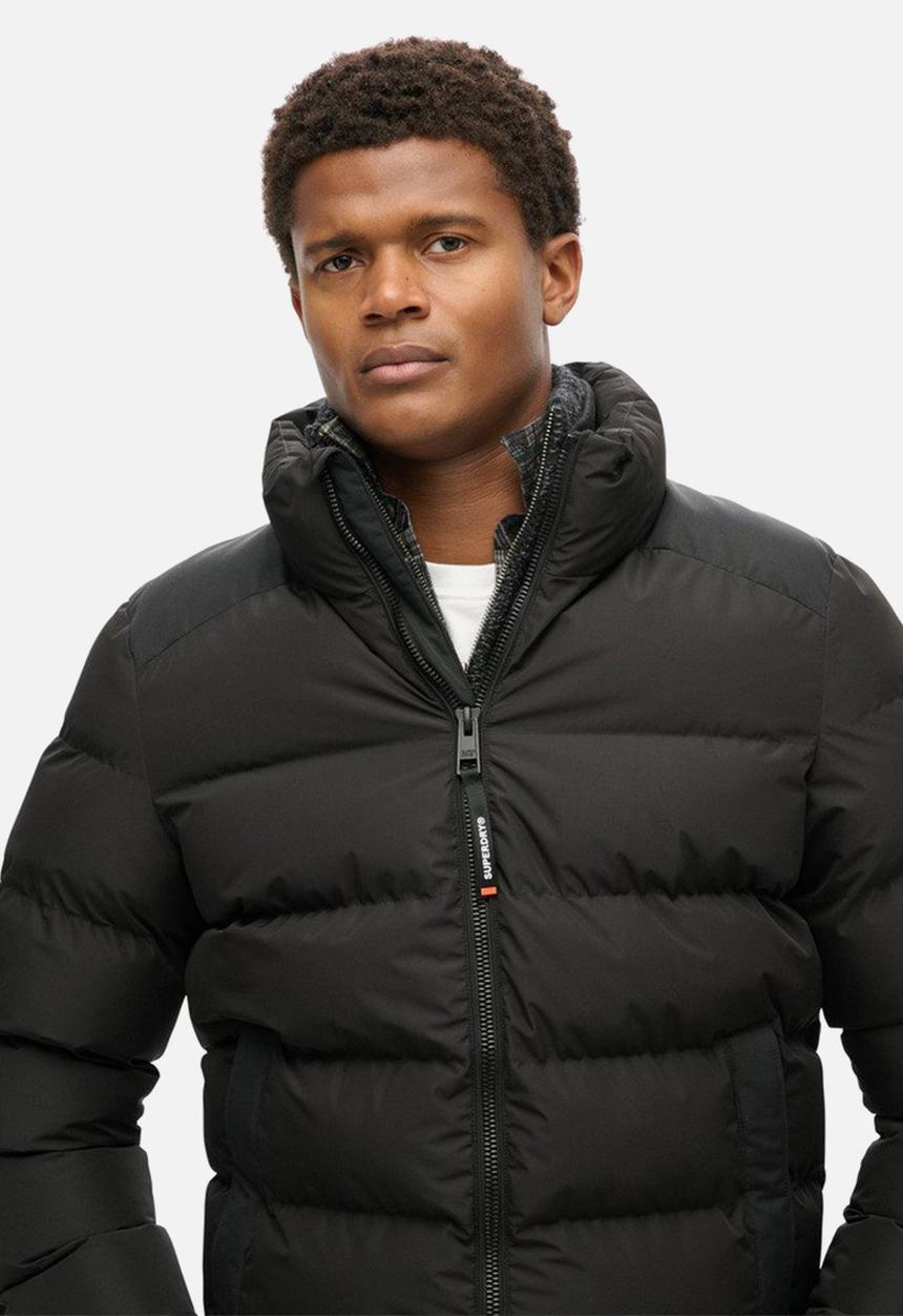 Superdry. - Sports puffer jacket - black