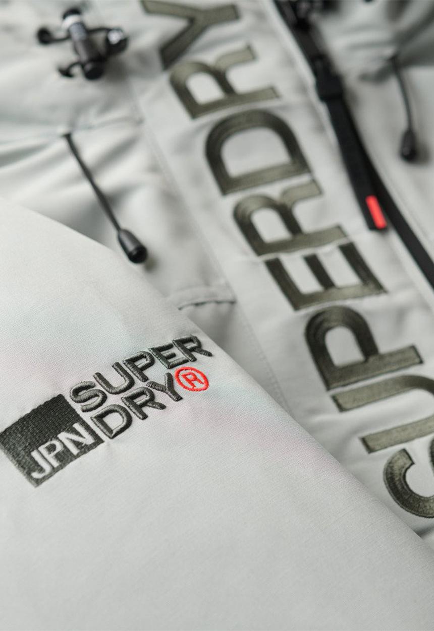 Superdry. - Hood ultimate emb windbreaker - puritan grey	