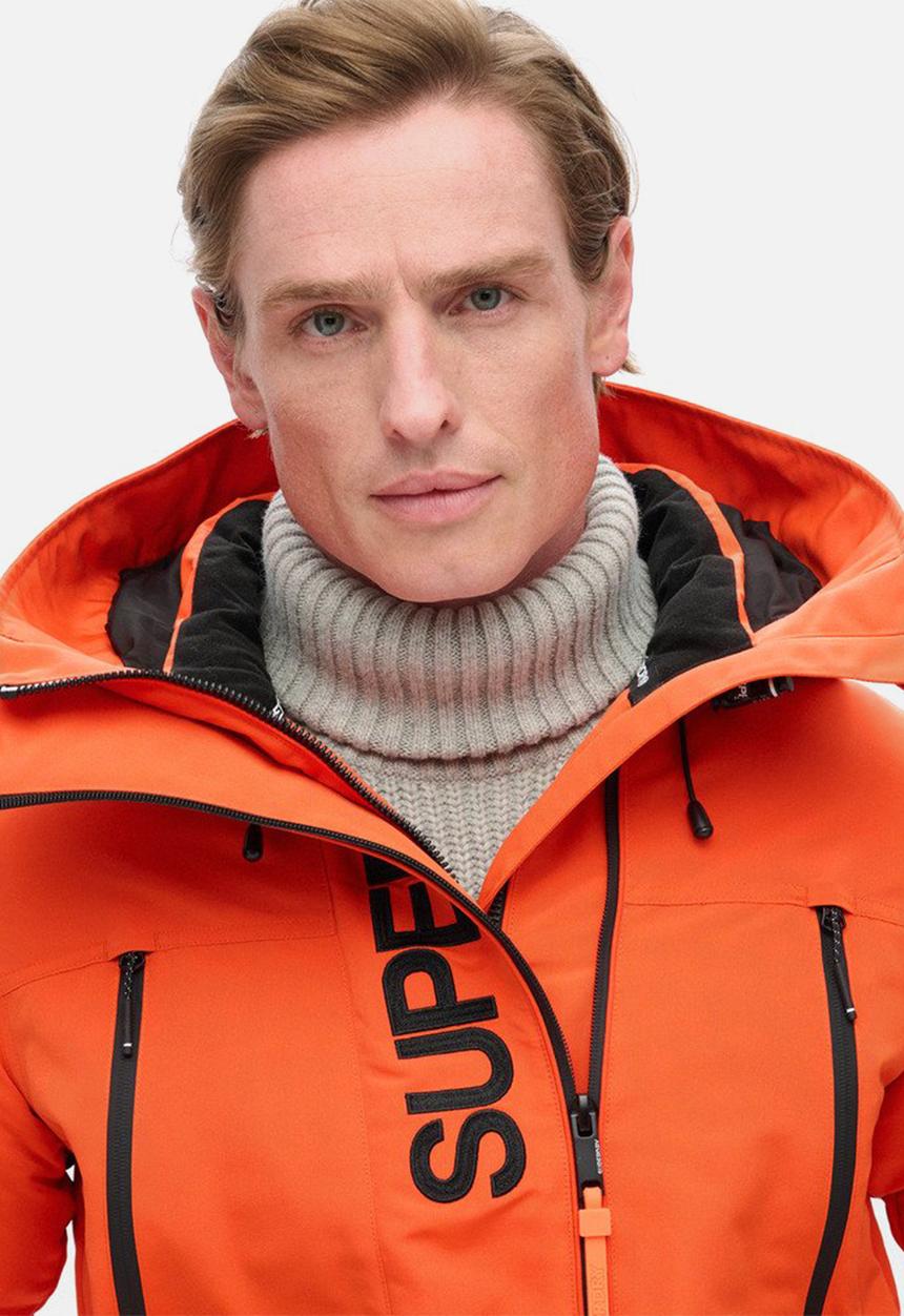 Superdry. - Hood ultimate emb windbreaker - flame orange