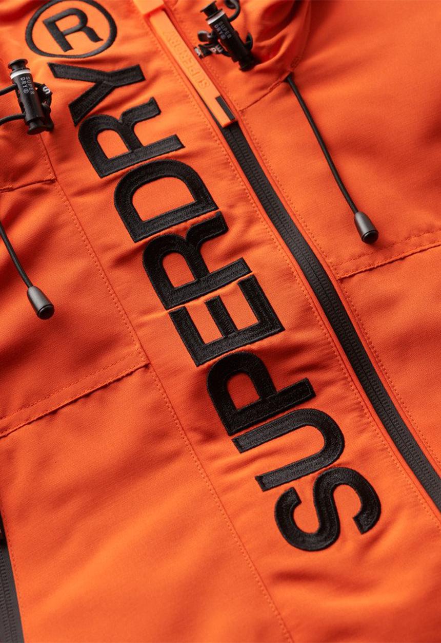 Superdry. - Hood ultimate emb windbreaker - flame orange