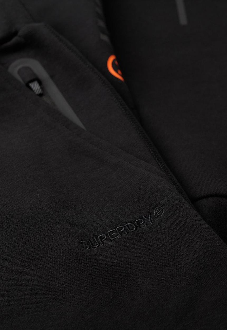 Superdry. - Tech logo tapered jogger - black