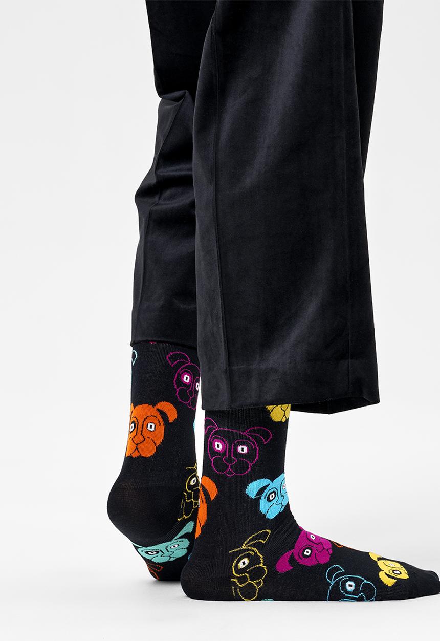 Happy Socks - Dog Sock - Black
