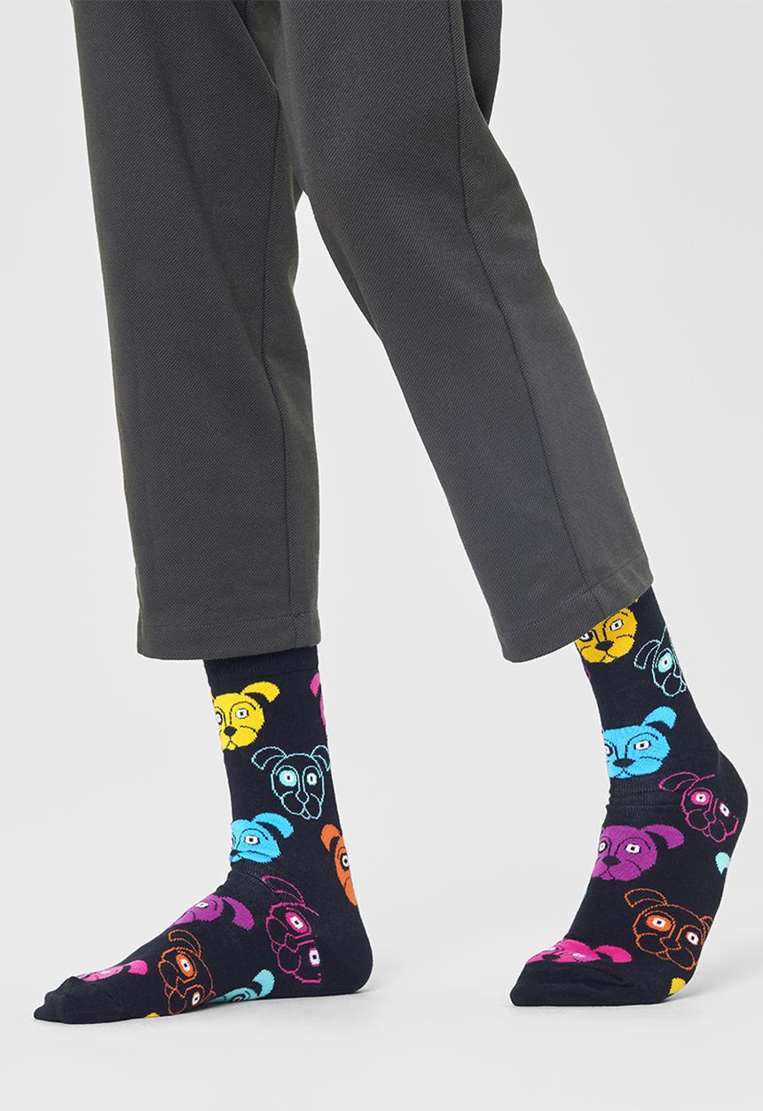 Happy Socks - Dog Sock - Black