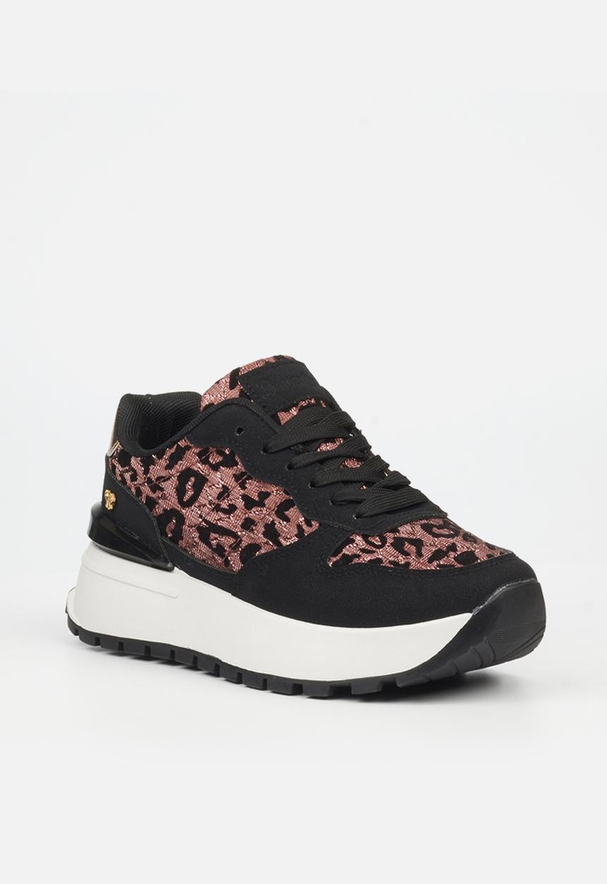 Butterfly Feet - Rio 4 Sneaker - Rose Gold & Black