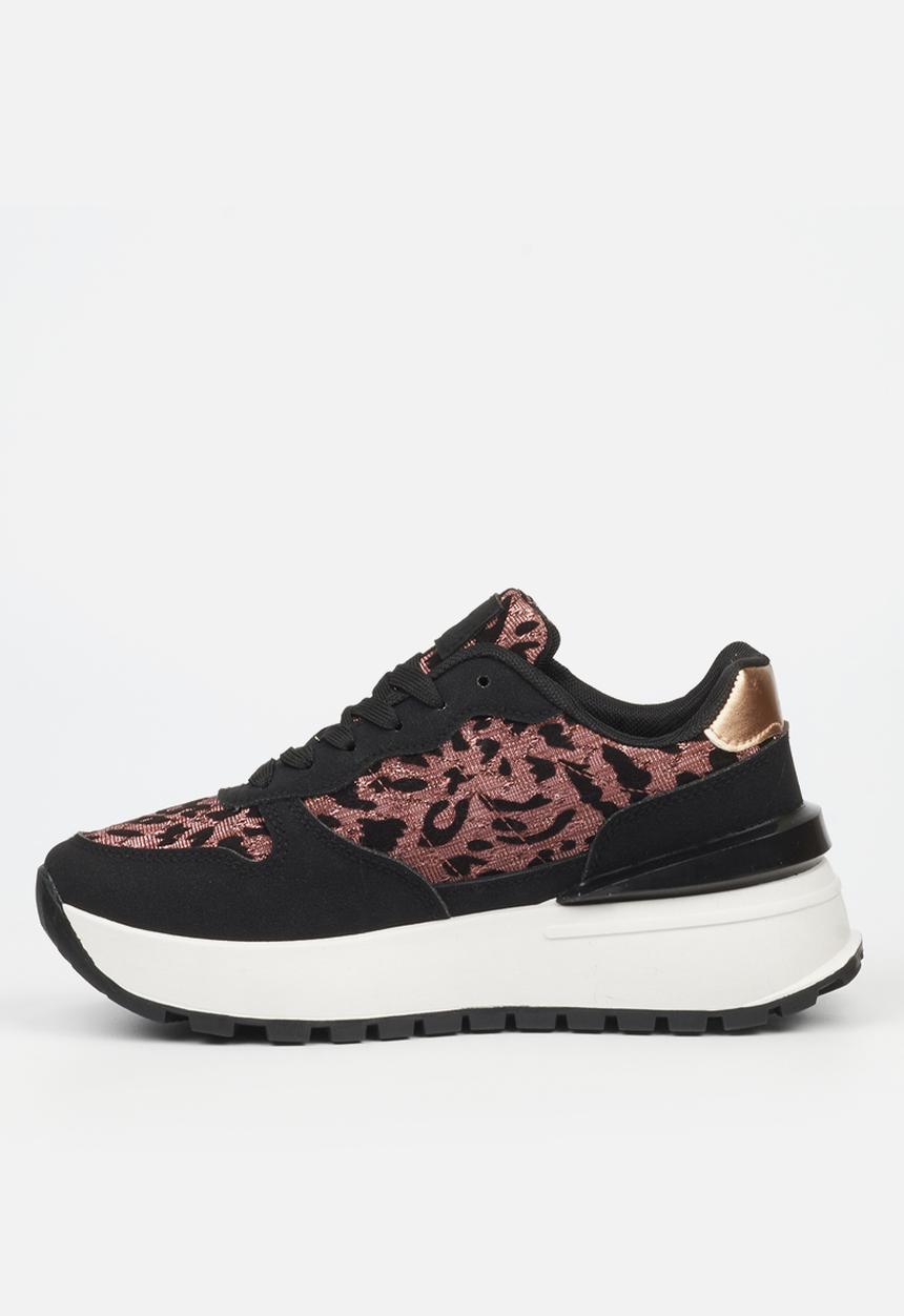 Butterfly Feet - Rio 4 Sneaker - Rose Gold & Black