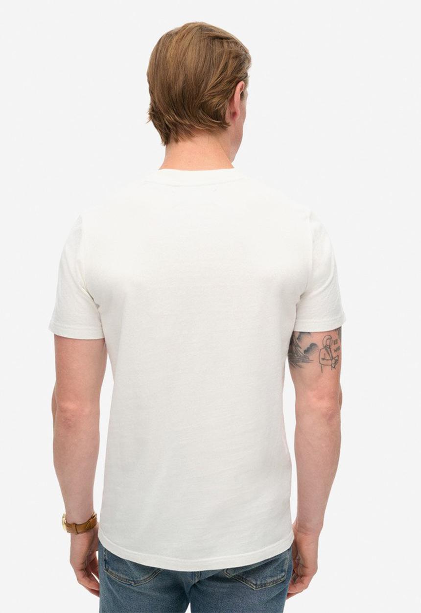 Superdry. - Track & filed graphic T-shirt - New Chalk White