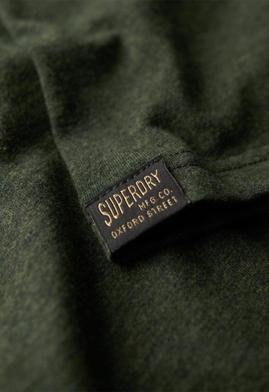 Superdry. - Machined Goods Workwear tee - Dark Olive Marl