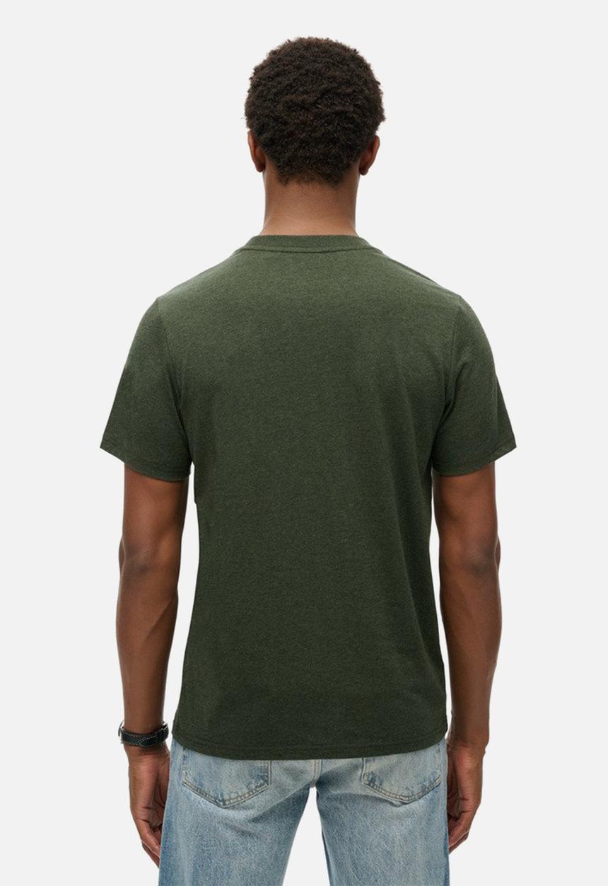 Superdry. - Machined Goods Workwear tee - Dark Olive Marl
